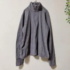 マウンテンハードウエア ハーフジップ フリース M グレー ロゴ キャンプ