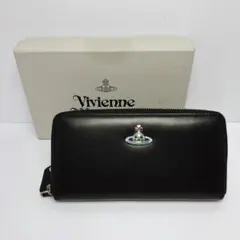 5766◯ Vivienne Westwood 長財布 ブラック オーブロゴのサムネイル