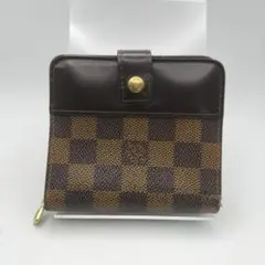 ルイ ヴィトン◎コインパース ダミエ エベヌ 小銭入れ 茶色［訳あり