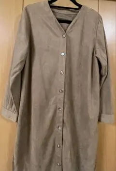 スウェード調シャツワンピース★FURRY RATE