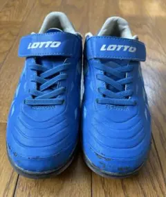 Lotto Solista青スニーカーベルクロ21.5ロットサッカー靴トレシュー