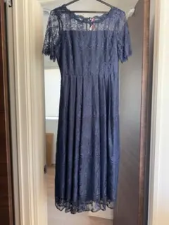 ❤️赤字覚悟❤️お呼ばれドレス ネイビードレス パーティードレス 二次会ワンピース