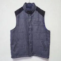 美品 桃太郎ジーンズ 特濃染め 8oz 中綿 シャンブレー カウボーイ