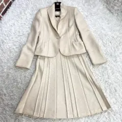 ✨美品✨23区 ツイード プリーツワンピース セットアップ ベージュ 38