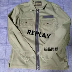 新品同様✭直営店購入定価3万以上✭REPLAY ジップアップジャケット オリーブのサムネイル