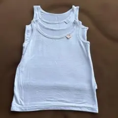 ホワイト タンクトップ 2枚セット サイズ120