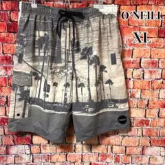 【極美品】O'NEILL オニール リゾート柄　水着 メンズ インナー付き　XL