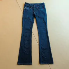 美品✨DIESEL ディーゼルLOUVELY フレア デニム W25 y2k 紺