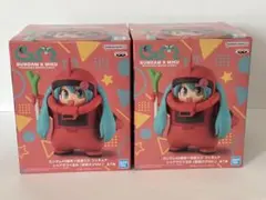 ガンダム45周年×初音ミク フィギュア シャアザクぐるみ 初音ミクVer. 2体