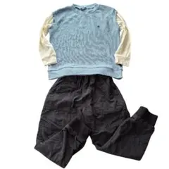 キッズ 130 暖パン 長袖 Tシャツ ユニクロ POLO