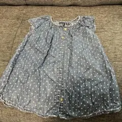 GAP デニム 水玉模様 シャツ 12-18ヶ月