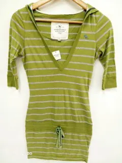 ヴィンテージ新品Abercrombie & Fitch ボーダーパーカー Sのサムネイル