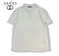 ◇美品 GUCCI ホワイト ポロシャツ 半袖 Mサイズ ホワイト（白）系 GUCCI(グッチ) ポロシャツ(メンズ) - ブランド通販の