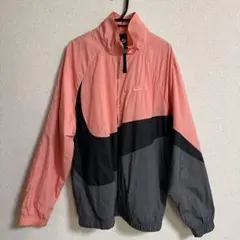Nike ナイロンジャケット Lサイズ ピンク/ブラック