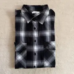 WEGO オーバーサイズチェック柄 長袖シャツ