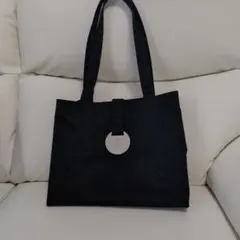 agnes b. VOYAGE メタルプレート　ナイロントートバッグ