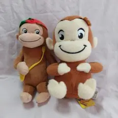 おさるのジョージ Curious George ぬいぐるみ 帽子 ふわふわ手触り