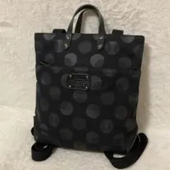 極美品 Dakota ダコタ ピット 帆布 レザー リュック ドット 水玉のサムネイル