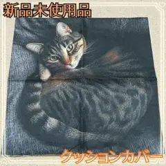 ☆限定価格☆ クッションカバー 猫柄 リアル インテリア 猫R　キジ猫　かわいい