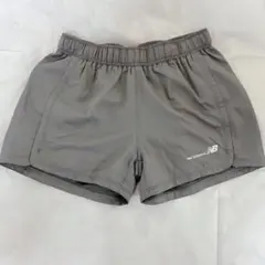 ニューバランス レディース ランニングショートパンツ Lサイズ グレー 細身④