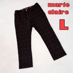 【marie claire】マリクレール ゴルフパンツ L 総柄 ストレッチ