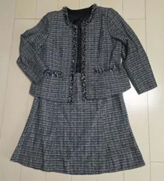 大きなサイズ23号 ツイード セットアップ