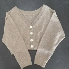 Sea Room lynn Vネック ニットカーディガン　ベージュ　日本製