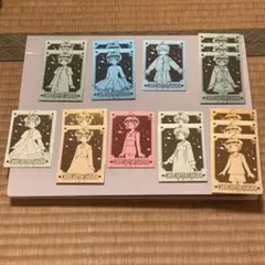 ⑰カードキャラクターさくら　エッチングカード　パステルカラーカード