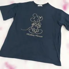 Disney ミッキーマウス 半袖Tシャツ ネイビーのサムネイル