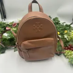 TORY BURCH トリーバーチ　テア ミニバックパック　ブラウン　【極美品】のサムネイル
