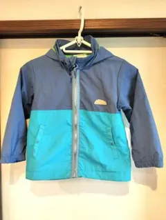 BEAMS mini フード付きジャケット 青・緑　ジャンパーのサムネイル