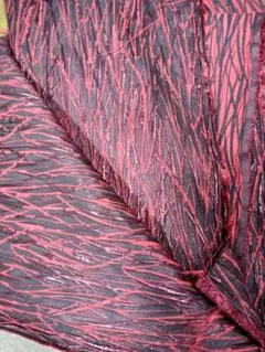 赤✕黒 ジャガード生地 血管？www