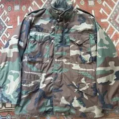 実物91年US ARMY 4th M-65 フィールドジャケット カモ　MR