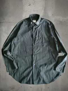 90s agnès b. アニエスベー ブラック 長袖シャツ Y2K 刺繍ロゴ