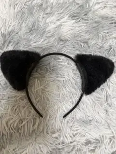 黒い猫耳カチューシャ