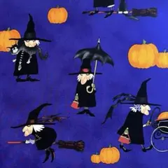 アレキサンダーヘンリー　witchy woman　パープル魔女　輸入生地廃盤レア