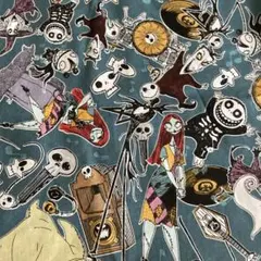 生地幅108x55cm ジャック　サリー　スケリントン ナイトメアー 生地