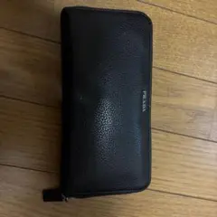 PRADA 長財布 ラウンドファスナー ブラックのサムネイル