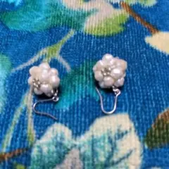 新品　本物　淡水パール　ピアス一対