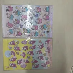 マイメロ　キキララ　ぷっくりシール　セット