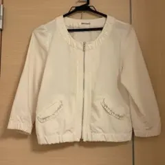 シ*ー様 【ミッシュマッシュ】ブルゾンジャケット　フリル襟　ビジュー付きポケットのサムネイル