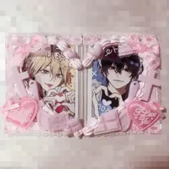 ホイップデコ トレカケース ピンク リボン 十字架 量産型 ハート ペア