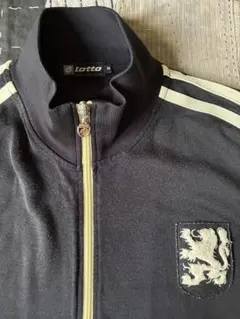 00s lotto vtg ジャージ 立ち襟 ロット デサント ブラックのサムネイル