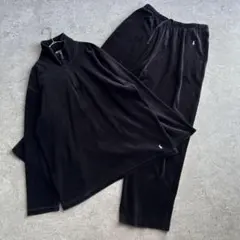 90's■Polo Ralph Lauren【L】ベロア セットアップ ブラック