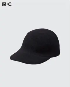 UNIQLO:C アジャスタブル　ウールキャップ　ブラックのサムネイル