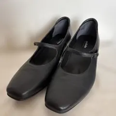 アシックスウォーキング ぺダラ ストラップ付パンプス ブラック 23.5 3E