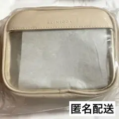 ＊新品未開封＊SKIN1004 ベージュ ポーチ 透明ポケット付き　ノベルティ