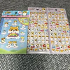 ハムちゃんズ　シール帳1点　ぷっちりシール2点