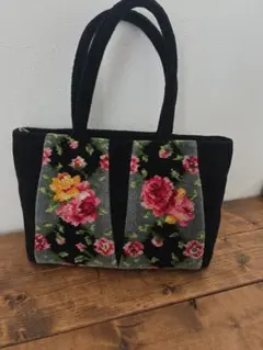 FEILER フラワー刺繍 トートバッグ