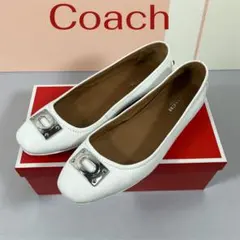 【ほぼ未使用品】COACH コーチ ローファー ホワイト クロコ 24cm相当 2025年最新】COACH レディース ローファー・革靴の人気アイテム